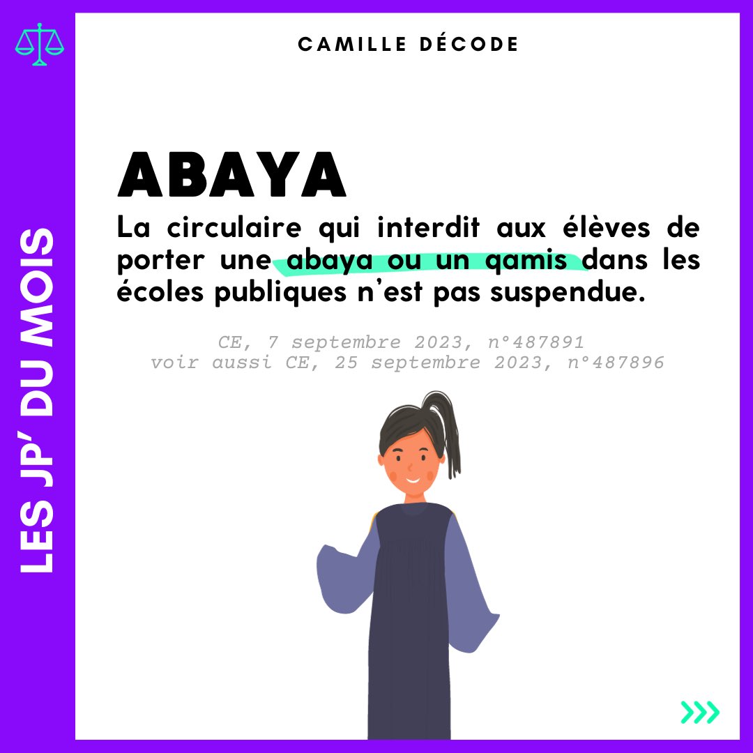 camilledecode's tweet photo. ⏰ ELLES SONT (enfin) LÀ : LES JP DE SEPTEMBRE !

* 5/09 - La Cour de cassation annule la relaxe d’Eric Zemmour.

* 7/09 - La circulaire qui interdit aux élèves de porter une abaya n’est pas suspendue.

* 11/09 - Pas de Zénith pour Dieudonné et Francis Lalanne. https://t.co/n5aLcsHJi7