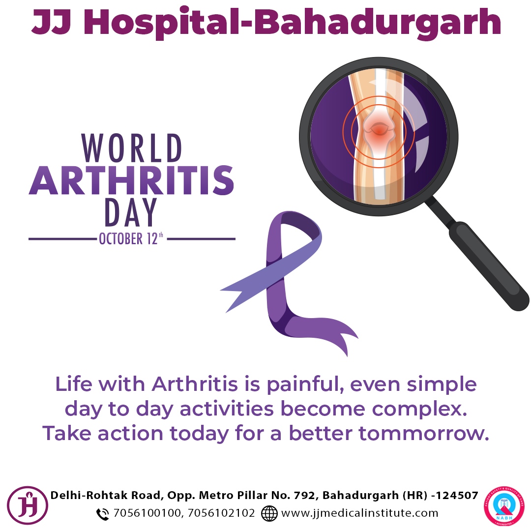 JJIMSBAHADURGAR's tweet image. Take action today for a better tomorrow.
Call us at 7056100100 or 7056102102, or visit jjmedicalinstitute.com for more information.

#jjhospital #jjhospitalbahadurgarh #hospitalnearme #artheritis #arthritisday