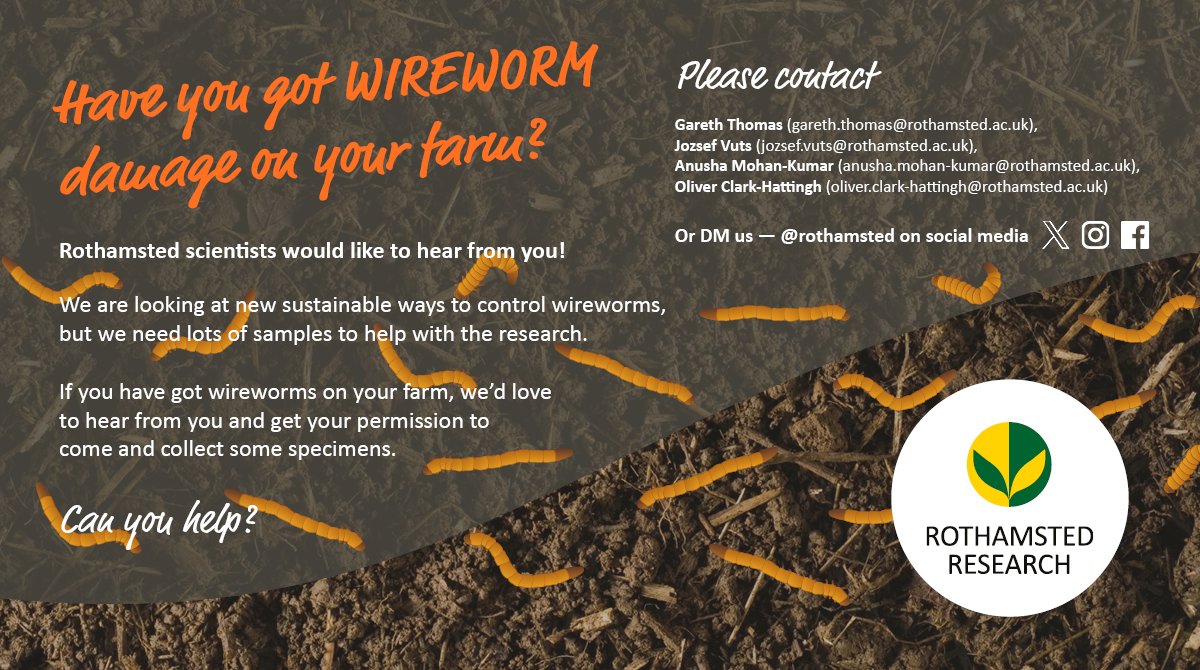 📣Farmers! We want your wireworms! Please like and share so that we can collect specimens for our research. #farming #farm #farmer #wireworm