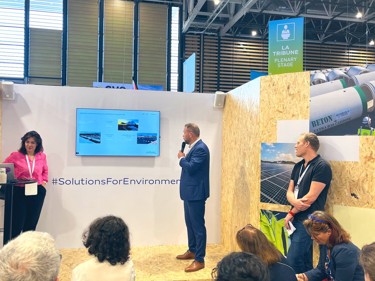 VINCIConcess's tweet photo. L’énergie #solaire est un levier clé pour décarboner la mobilité, les entreprises et territoires.
Auto-consommation, injection réseau, off-site PPA, notre filiale #Sunmind propose une solution clé en main pour accompagner tous vos projets ☀️
#SolutionsForEnvironment #Pollutec2023 https://t.co/qlCuzKzUUY