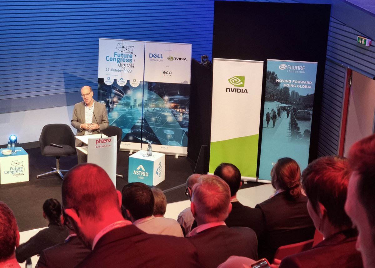 FIWARE's tweet photo. FIWARE was at the https://t.co/7hOvyocnGc event at the @ASTRIDiHub and it was a great success! The congress was devoted to exploring the prospects for future intelligent mobility and the existing solutions the central focus of the #FCD23 revolves around AI and Data Spaces! https://t.co/vMFlIU4Sw4
