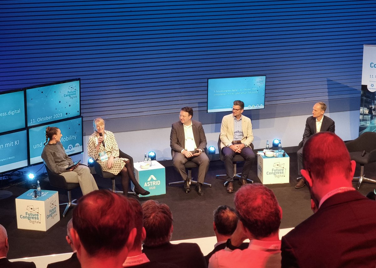 FIWARE's tweet photo. FIWARE was at the https://t.co/7hOvyocnGc event at the @ASTRIDiHub and it was a great success! The congress was devoted to exploring the prospects for future intelligent mobility and the existing solutions the central focus of the #FCD23 revolves around AI and Data Spaces! https://t.co/vMFlIU4Sw4