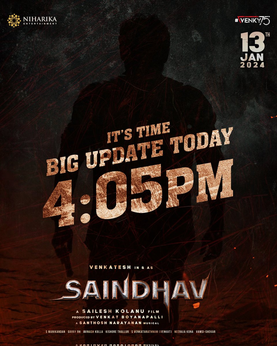 praveenpravenk1's tweet photo. TEASER Loading🤙
#16thOct
#Leo
#baghavathKesari
#TigerNageswaraRao
దుడ్లు సిద్దం చేసుకొని తయారుండాలే మా #మామ ని పెద్దతెర మీద సూడనికి.
@VenkyMama
@NiharikaEnt
@KolanuSailesh 🤙
@Music_Santhosh https://t.co/n4EraHx0V9