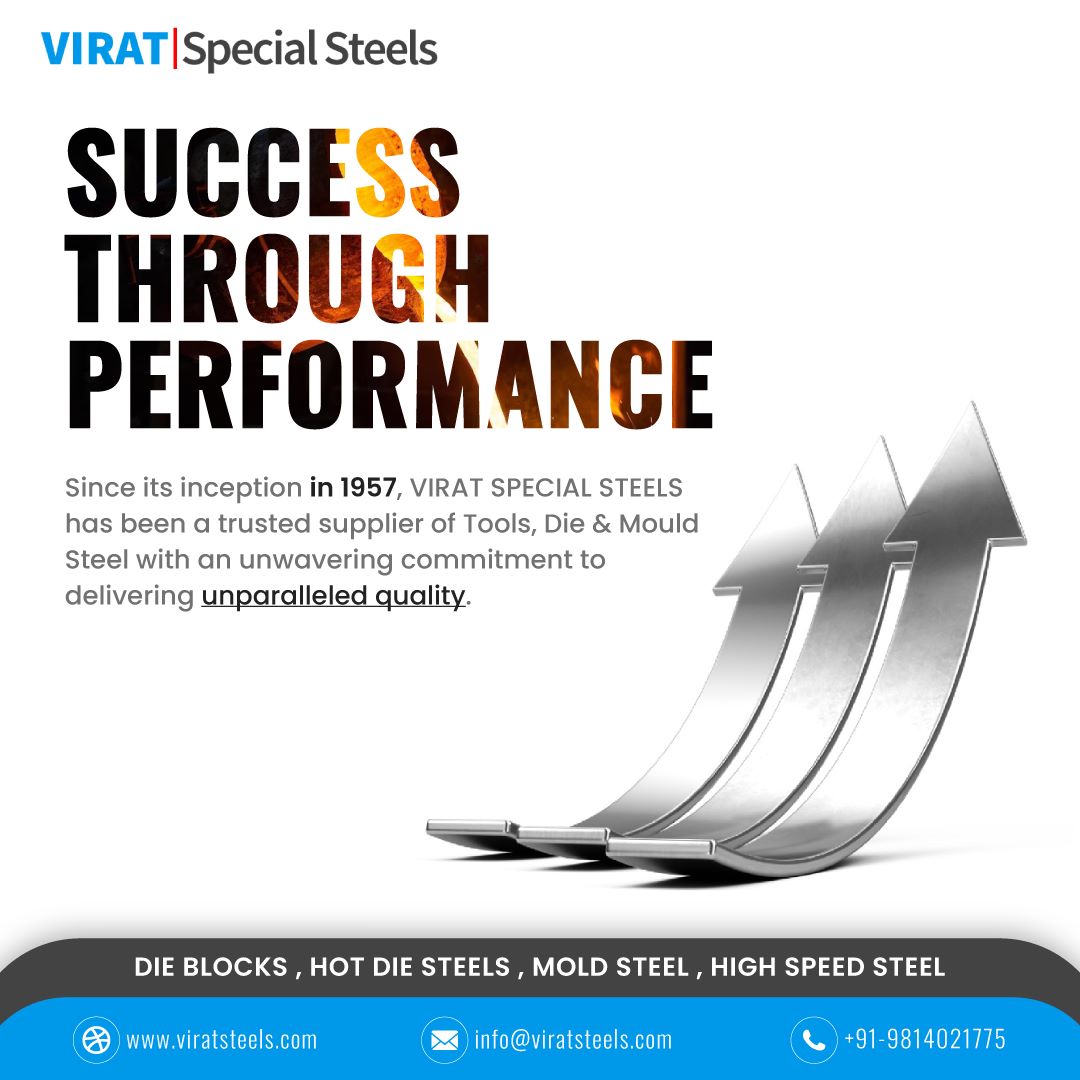 ViratSplSteels's tweet photo. WHY VIRAT SPECIAL STEELS??
#VIRATSPECIALSTEELS is leading brand in this segment, established 6 Decades before as an #Importer, #Exporter, #Stockiest,#Distributor and #Supplier for #ToolSteel & #AlloySteels products in #India.
For more information visit
https://t.co/kikEJsUlhd https://t.co/ybxK6urbjA