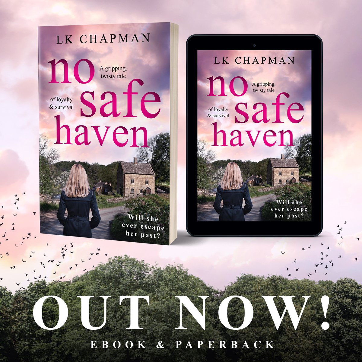 Today is the day! 🎉🎉 No Safe Haven is out now and it's only £1.99 on Kindle! 😁 amzn.to/46suDEb
It is also available as an audiobook amzn.to/3rMGAWi
and a paperback amzn.to/46s379V