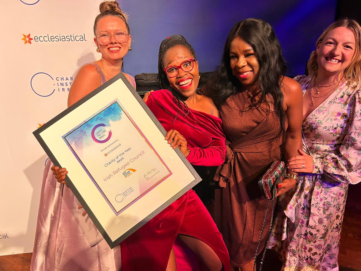 IrishRefugeeCo's tweet photo. So...

We won!

@CiiTweets Charity of the Year!

Thank you to everyone who has supported our work and the people we have the privilege of working with. https://t.co/oee4tiYkTo