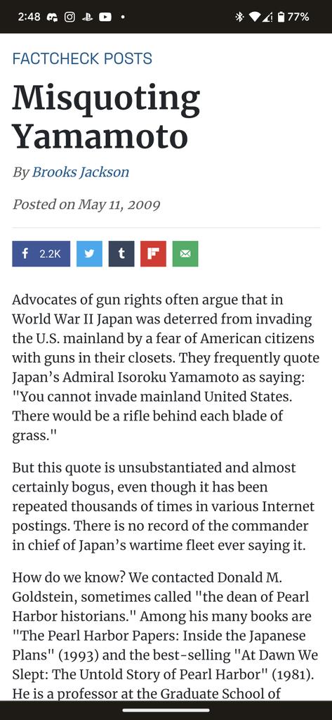 MarkertMasin's tweet photo. @AndreaS0429 @dbongino I actually liked the quote but one google search and most likely be never actually said that https://t.co/95dgDP2HWY