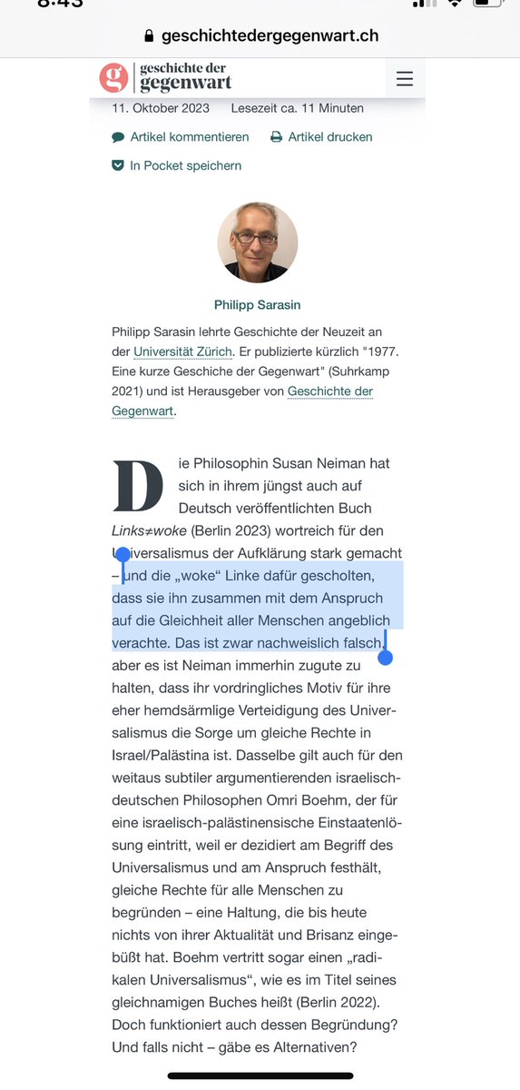 ‘Ohne die abstrakte Idee vom Menschen ist unklar, was am Rassismus falsch sein Soll’—An apologetic relation to Hamas’ crimes against humanity in broad postkolonial circles is the tendency I warned about when writing this sentence and how I now wish that was “nachweislich falsch”