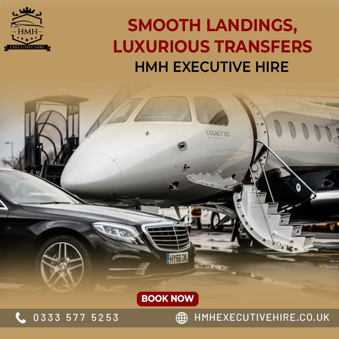 'Experience the pinnacle of elegance with HMH Executive Hire. Enjoy SMOOTH landings and luxurious transfers that redefine travel. ✈️🌟 #HMHExecutiveHire #LuxuryTransfers'
