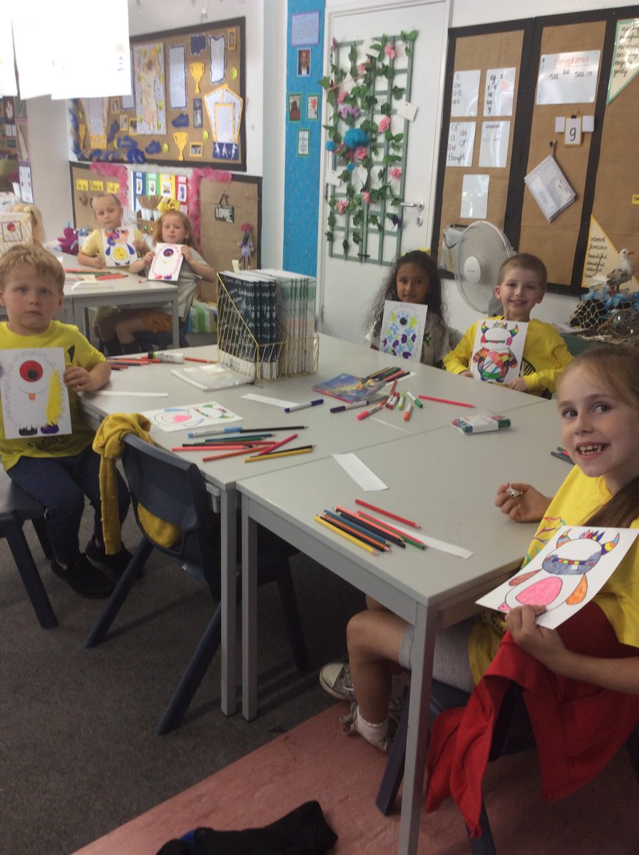 MaundeneSchool's tweet photo. Blackbirds class read the book 'Bag of Worries'. and then made our own worry monsters to take home. #MentalHealthDay #robcarpenter https://t.co/cLtoqkxbHJ