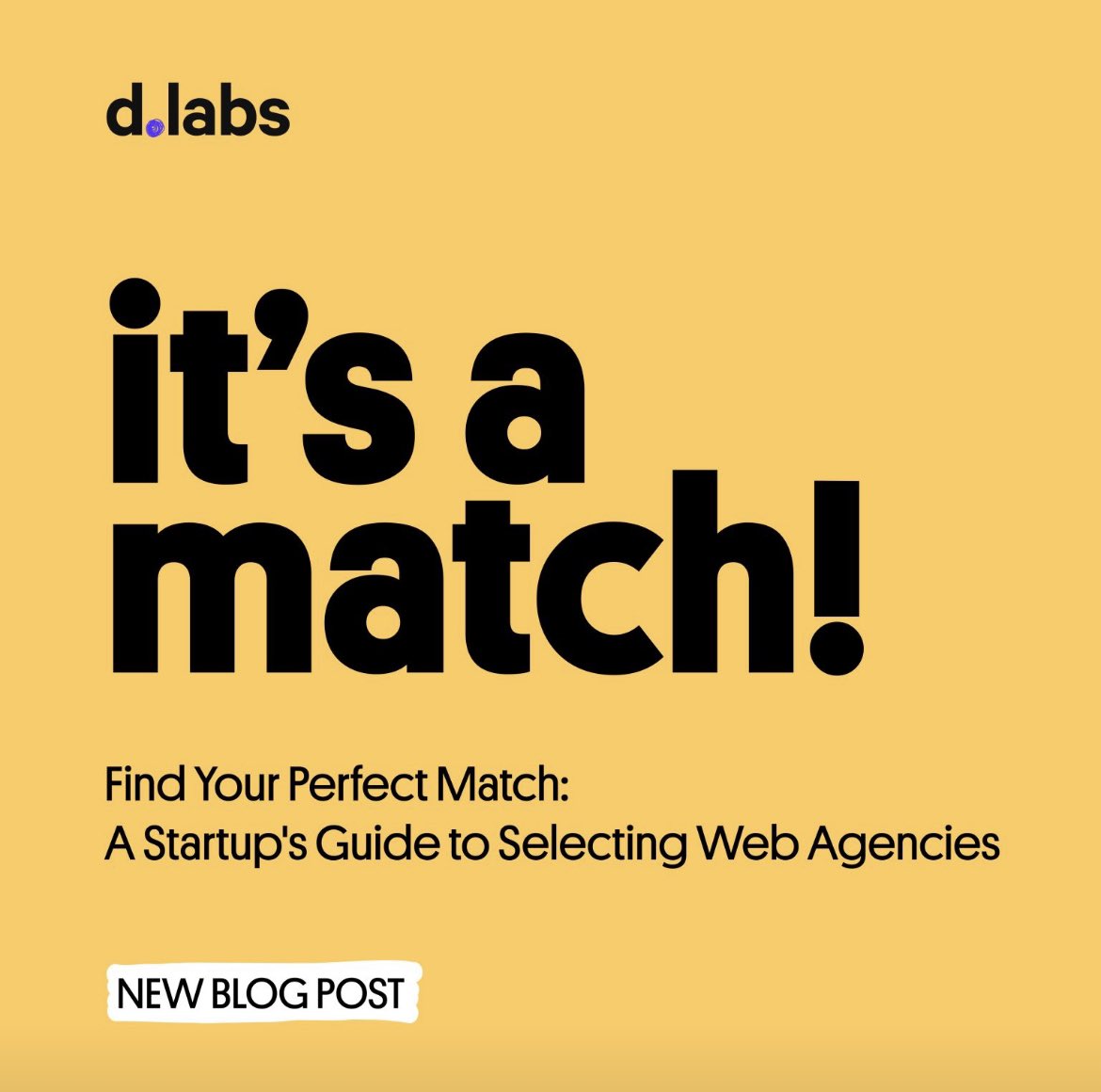 This blog post is for startups👇

🚀 Exploring the 2023 web agency landscape
🤝 Seeking a partner with the right blend of tech and culture
🏰 Looking to make an informed decision for a lasting legacy 

Ready to elevate your web agency selection strategy? dlabs.io/blog/find-your…