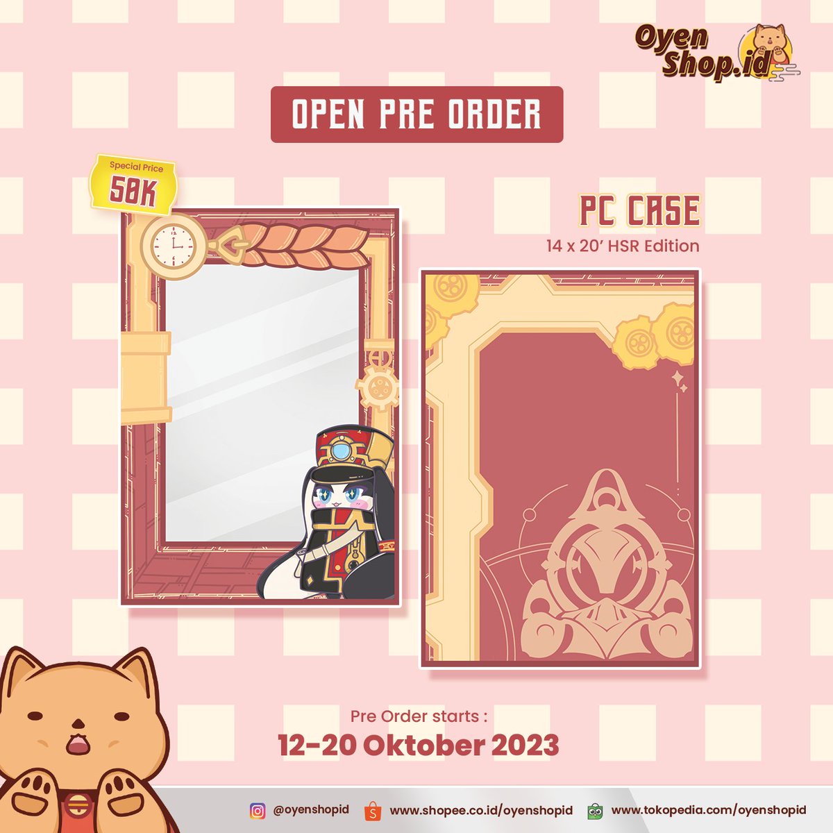 [OPEN PO]
POMPOM CARD HOLDER
50k (get pc holder + sticker)
-secret gift for 5 first buyer-
Close PO : 20 Oktober
Est ready 1 - 2 minggu

Dm for order 💕
#preorder #cardholder #honkaistarrail #honkaistarrailmerch #pompom #merchindo #fanart 

Siapa tau ada yg mau 👀