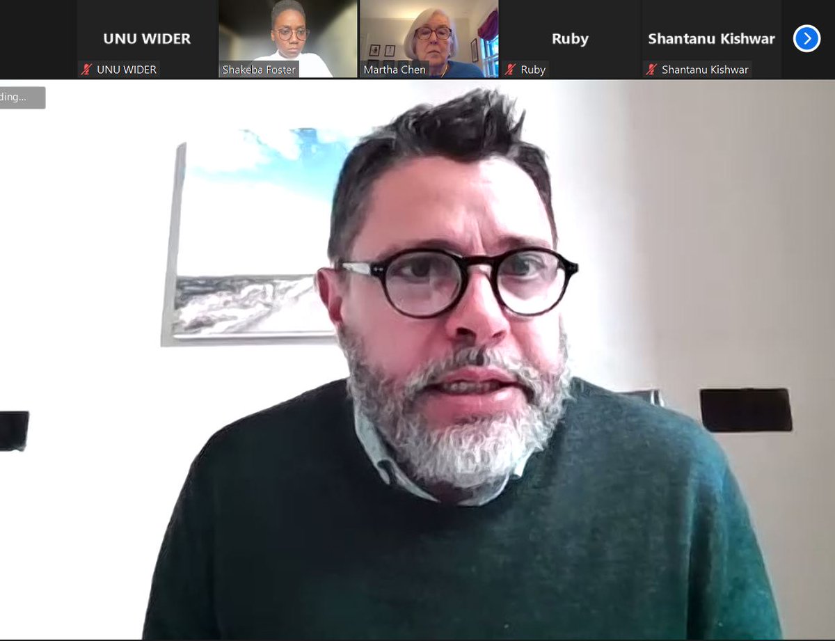 UNUWIDER's tweet photo. Yesterday, we had our first Q&A for our #MOOC on Decent work and economic growth β achieving #SDG8! Great discussions on informal work, thanks to @MartyChen16 & @MikeRogan11 @WIEGOGLOBAL. Join the course to catch a recording: https://t.co/zU1R72N086 #SDG8Pathways @sdg_academy https://t.co/6YeJkTYqvM