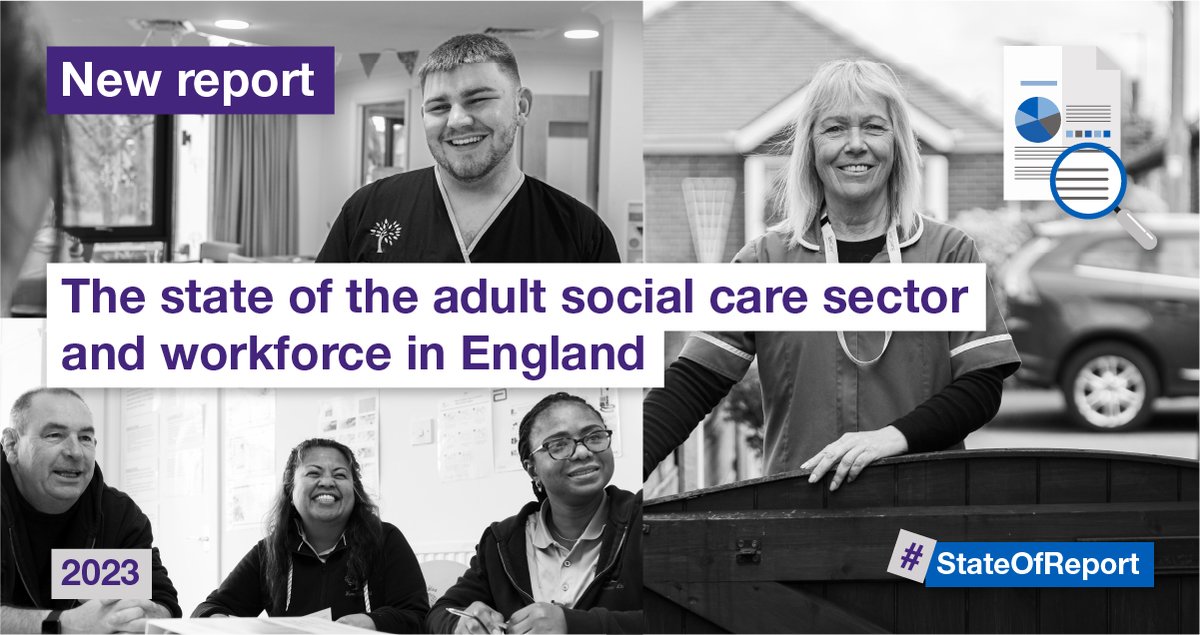 NEW REPORT: The state of the adult social care sector and workforce in England 2023 report has just been published. ➡️Take a look now: bit.ly/3F9jcWd #StateOfReport
