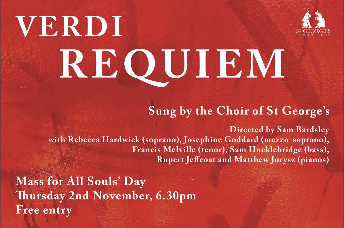 St George's Church, Bloomsbury - Music tweet media