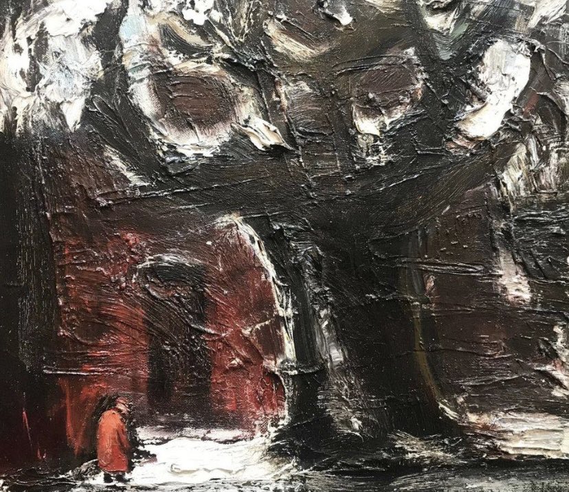 Theodore Major (1908-1999) 
‘Snow Scene' 
18' × 16' 
Oil on Canvas
Private Collection 

#theodoremajor #snow #winter #tree #art #artist #artwork #painter #painting #oilpainting #fineart #modernart #modernbritishart #twentiethcenturyart #northernart #wigan