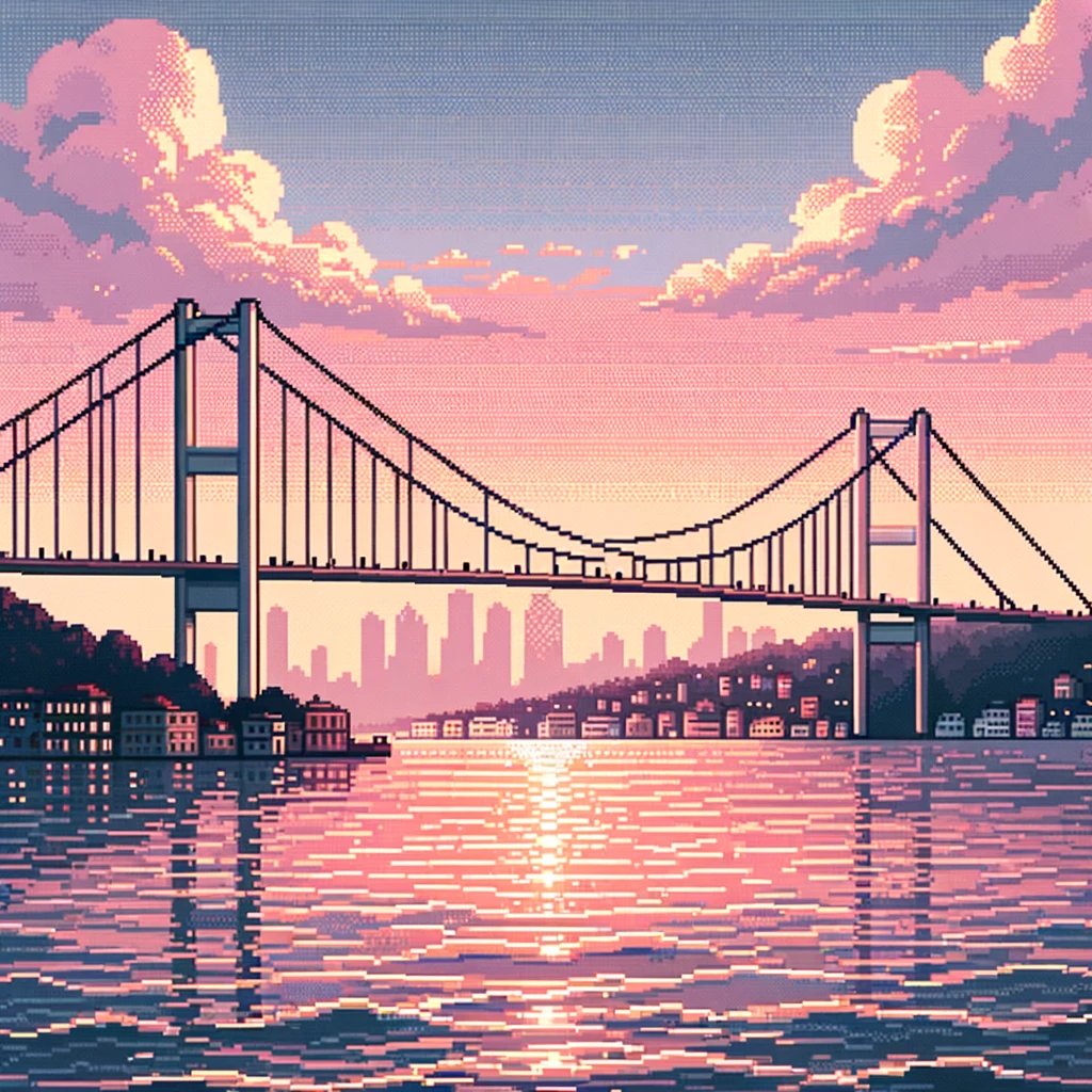 Yapay zekadan İstanbul Boğazı'nı pixel art ile oluşturmasını istedim, sonuçlar inanılmaz. 👇