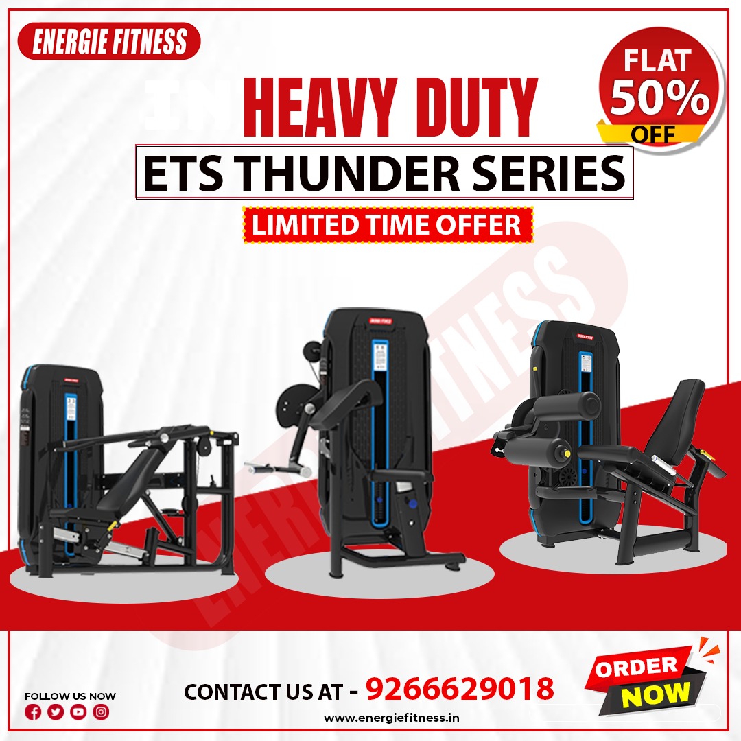 EnergieFitnes's tweet photo. Exciting News! The ETS Thunder Series is now available at a FLAT 50% OFF! 🎉

Give us a call at 9266629018 or 9266629041

Business Distribution Centers in Mumbai, Jaipur, Delhi, and Meerut

#Energiefitness #commercial #thunderseries #gym #gymmotivation #commercialuse #fitness https://t.co/Js8ZN5okej