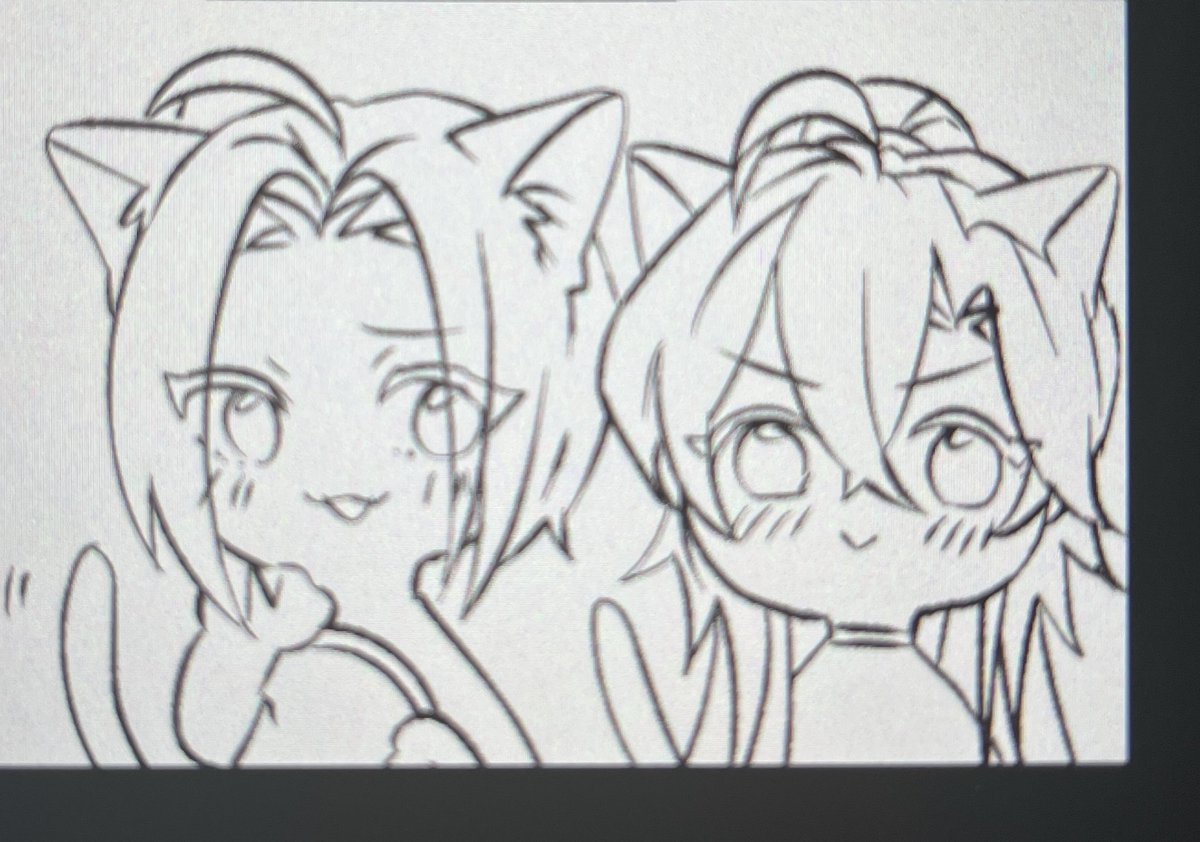ちびちゃんたち描くようになってからちびちゃんたち描くのちょっと好きになってきているの嬉しい成長✍🏻💕 