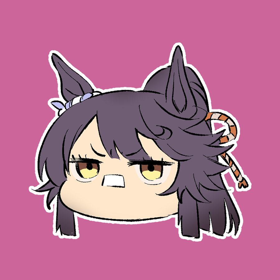 narita brian (umamusume) 1girl animal ears horse ears solo black hair simple background yellow eyes  illustration images