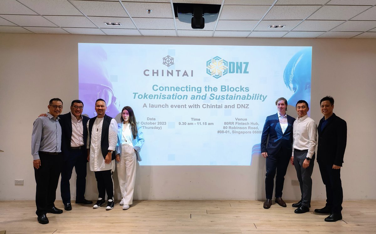 ChintaiNetwork's tweet image. A monumental day for us. We are growing from strength to strength with our partners at today's launch event. @Finstable_ and DNZ Asia. 

Watch the launch video: youtu.be/8Mm6d3-UM58. 

#chintainetwork #chintai #tokenisation #digitalassets #sustainability