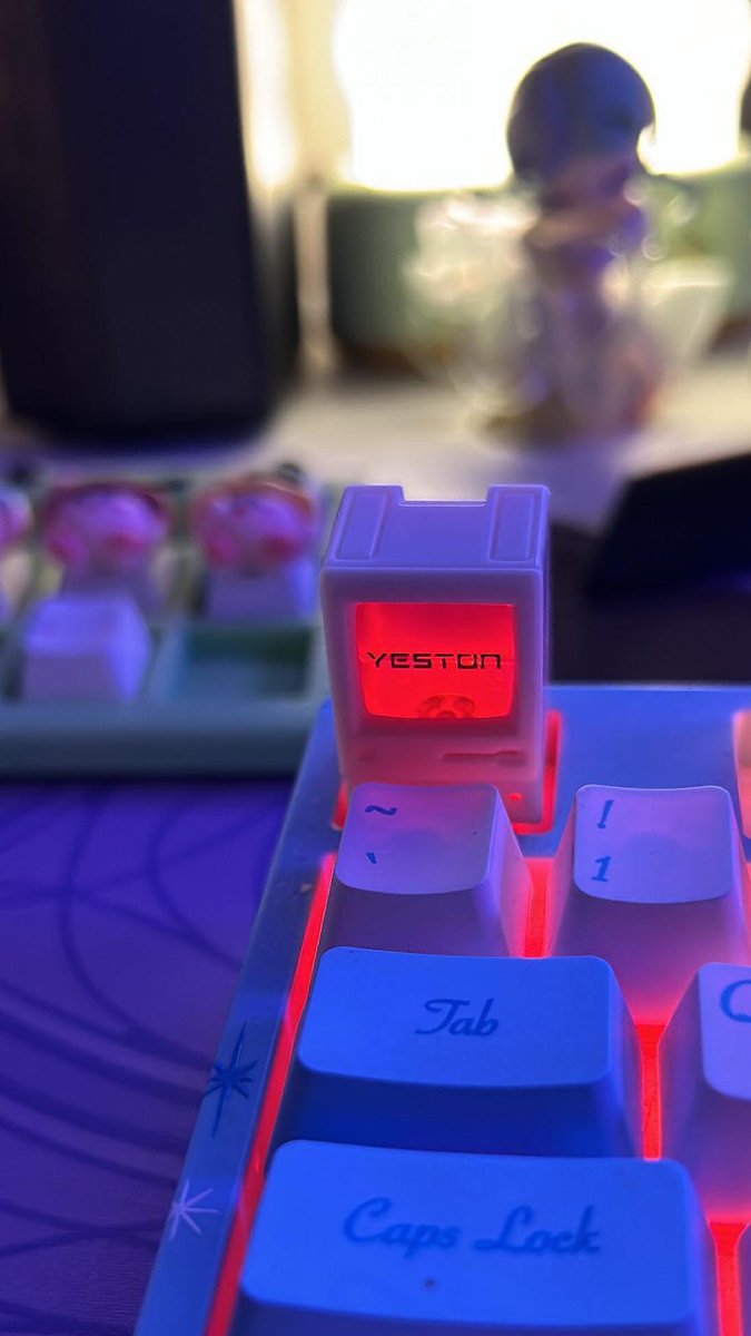 YestonOfficial's tweet photo. The little stuff will decorates your mood wonderful⌨️
Share your keycaps with me🙌
.
#yeston #zomoplus #graphicscard #videocard #mechanicalkeyboard #kekcap #sakurakeycap #anime #kawaii #sakura #blindbox #blindboxes https://t.co/DwGI6Y1C8C