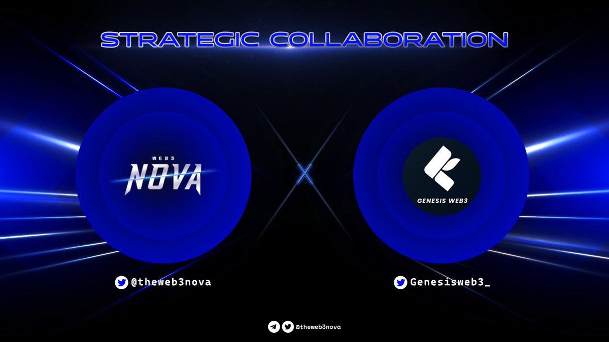 theweb3nova's tweet photo. π Exciting Collaboration News!
π€ #TheWeb3Nova is thrilled to announce our collaboration with @GenesisWeb3_! π
Get ready for an innovative partnership as we explore new horizons in the #web3 space together .
Stay tuned for groundbreaking developments! ππ https://t.co/iWLOaXLItG
