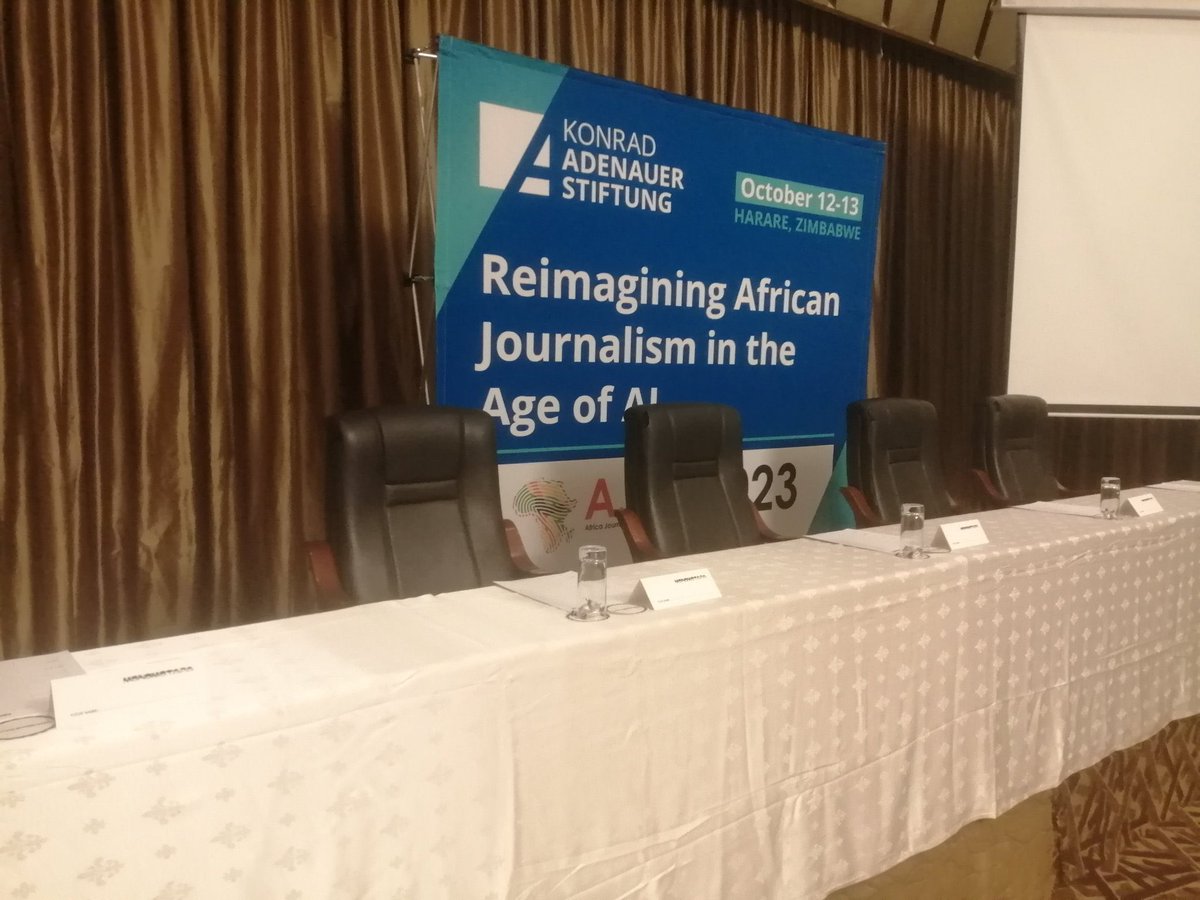 ItaiMuzondo's tweet photo. I am currently the African Journalism &amp;  Media Summit @Centre4MediaZIM 2023.

#AJMS2023 https://t.co/i4S7ec4pml
