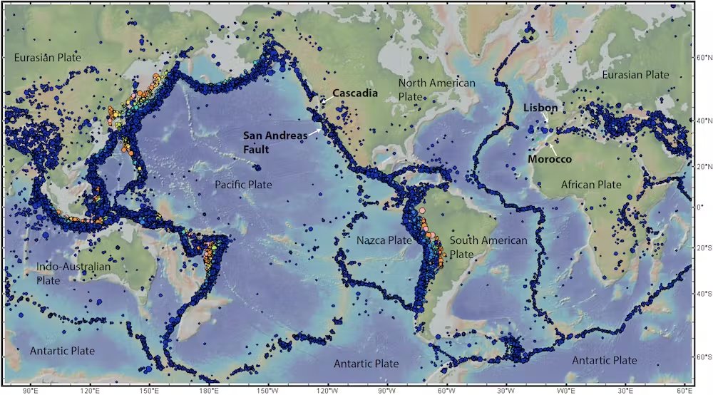 TechNotrexBlog's tweet image. 5/ 🌀 Elastic rebound theory: Plates move slowly but accumulate energy. When the friction is overcome, they jerk forward, causing an earthquake. 📈🌪️ #ElasticEnergy #Quake