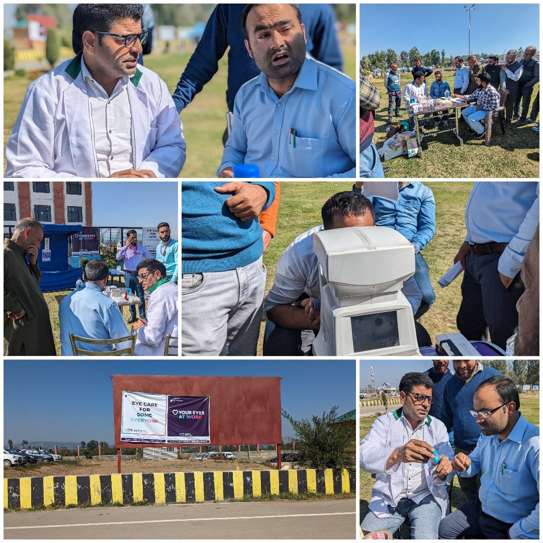 👁️🌟 Free eye camp underway at Mini Secretariat Shopian! Offering complimentary eye consultations and spreading awareness about eye health for the dedicated employees of District Shopian. Let's prioritize vision for a brighter future! #EyeHealth <a href="/DhskNhm/">NCD, NHM, Kashmir Division</a> <a href="/dmshopian/">District Shopian Official</a> <a href="/NHM_JK/">NHM  J & K</a> 👁️🌟