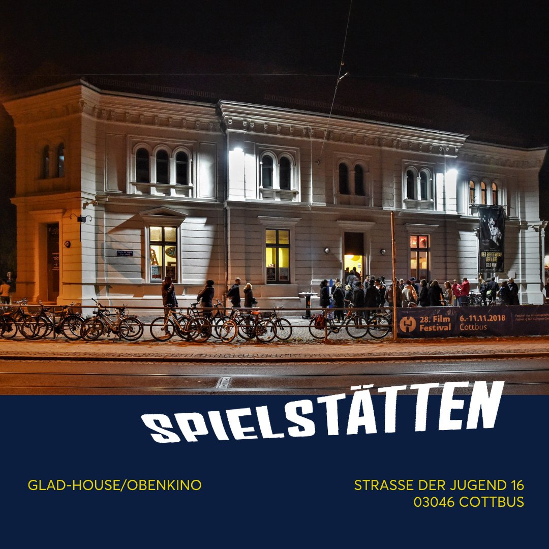 #FFCSpielstätte
Das Cottbuser Jugendkulturzentrum Glad-House Cottbus  wird wieder zum Festivalkino! Wir freuen uns auch dieses Jahr im Obenkino  viele unserer tollen Filme zeigen zu dürfen. Ab dem 7. November um 17:00 Uhr geht's los! Wir freuen uns auch euch 😍😍