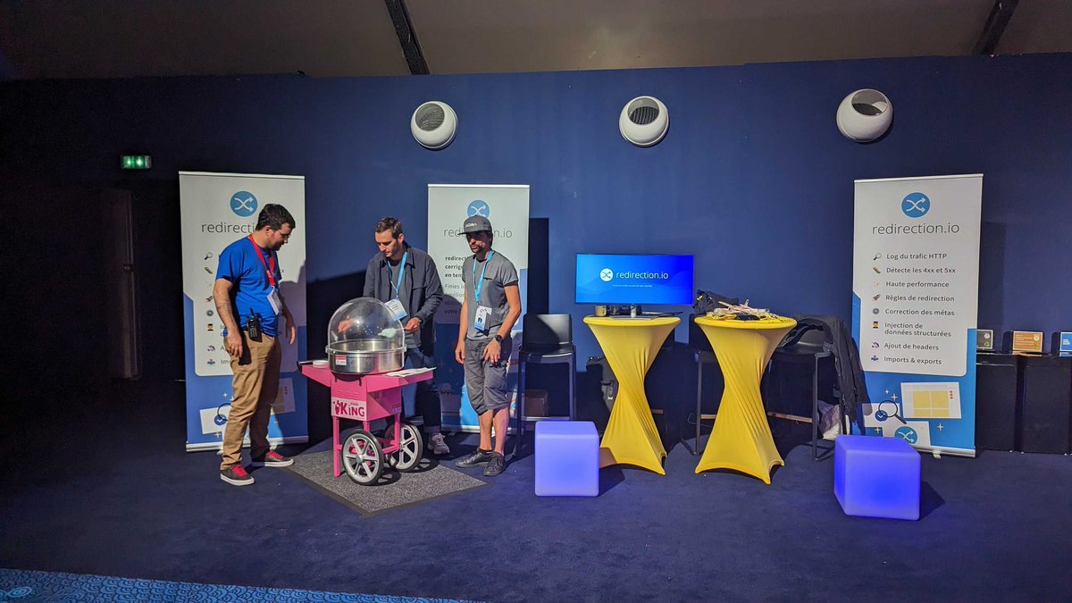 Nous sommes présents au #ForumPHP 2023 de l'<a href="/afup/">AFUP</a> ! Venez sur notre stand pour un crawl de votre site et une démo de ce que redirection.io peut faire pour vous !
(ou juste pour une barbapapa 🤗)