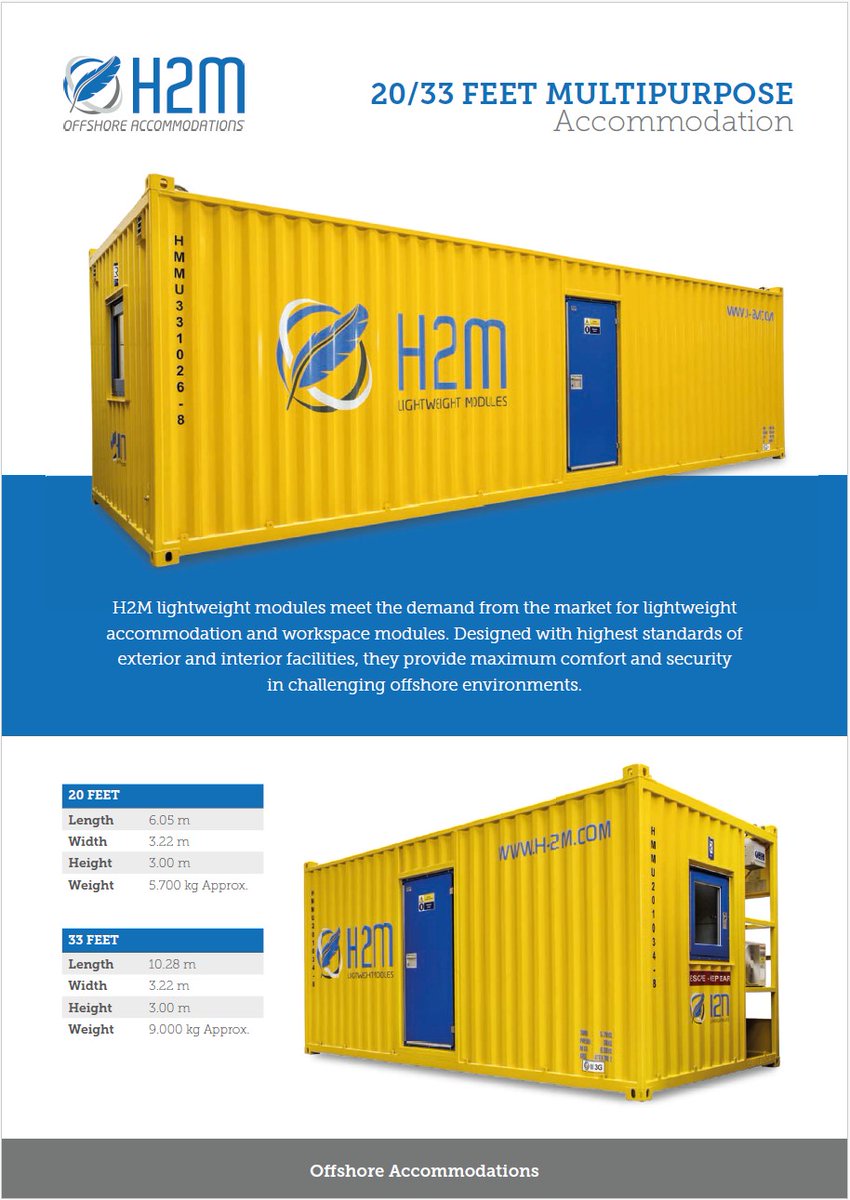 Our modular construction system ensures flexibility and tailor-made solutions for every need, it also allows us to rapidly reconfigure modules into different layouts whenever the situation demands. #offshoreaccommodation #TLQ #livingquarters #a60cabins #h2m #renewable #oilandgas