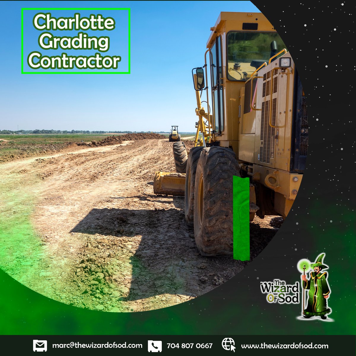 WizardSod's tweet photo. ☑️ For grading services in Charlotte, NC Give us a call 📞 Now at 𝟳𝟬𝟰 𝟴𝟬𝟳 𝟬𝟲𝟲𝟳

#grading #gradingcontractors #charlotte #servicesprovider #services #lawncare #lawncareservice #NorthCarolina https://t.co/cYUlOOVPlt