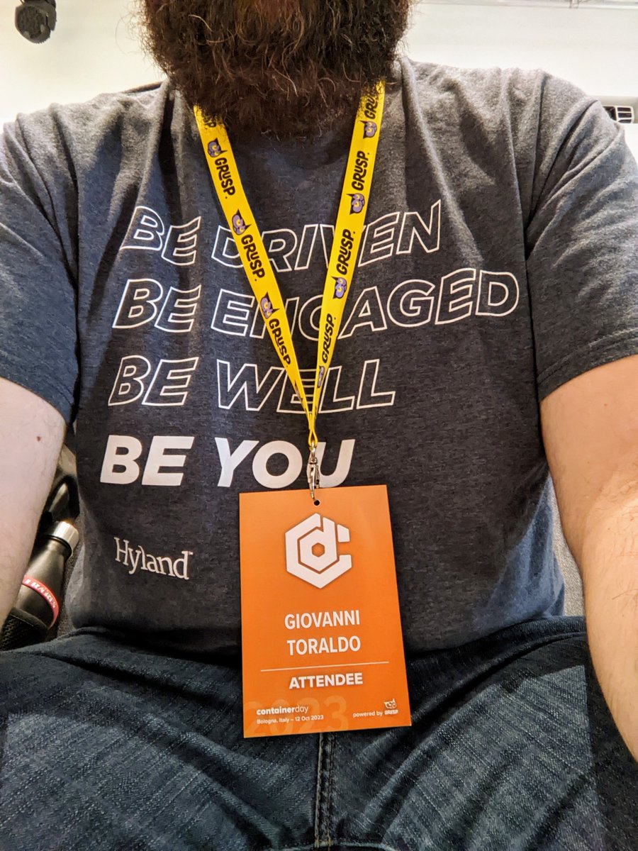 gionn's tweet photo. Buongiorno da Bologna
#containerday #containerday23 #grusp #hylandlife https://t.co/mTyicD9l3o