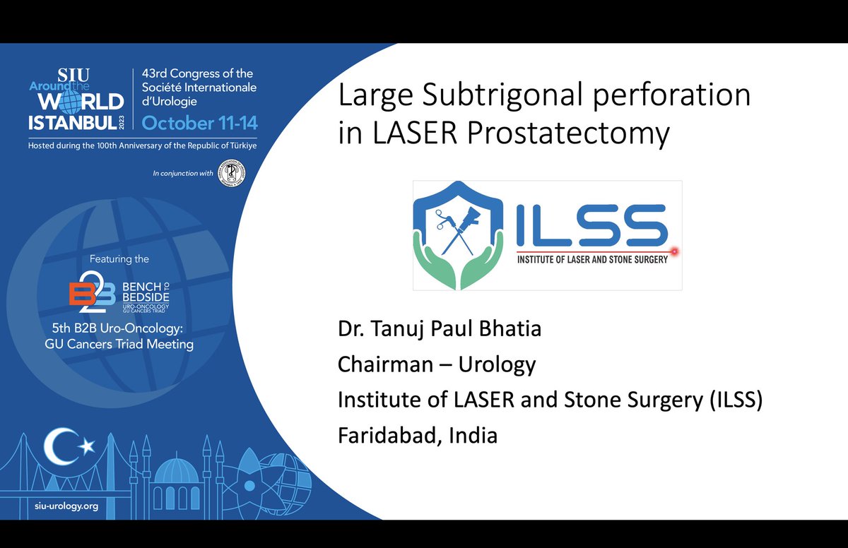 RIRS_inDelhiNCR's tweet photo. My presentations at #SIU2023 #firstslide #SIUIstanbul #HoLEP #FURS #RIRS #ILSShospitals https://t.co/6ZZMV1HeRr