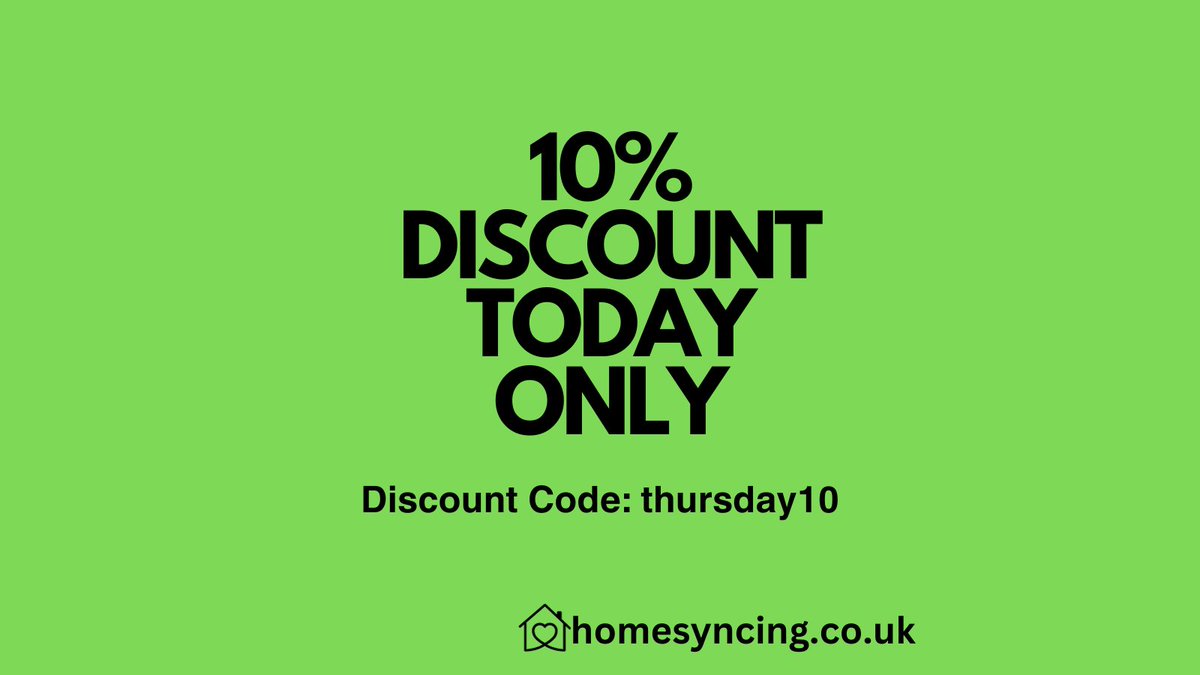 It's Discount Thursday at homesyncing.co.uk

Grab 10% off anything today using code thursday10.

#furniture #fairtradeproducts #gardenfurniture #gardentools #clocks #mirrors #wallart #sale #salesalesale #discountcode #vouchercode #moneyoff #moneyoffvoucher #vouchercode