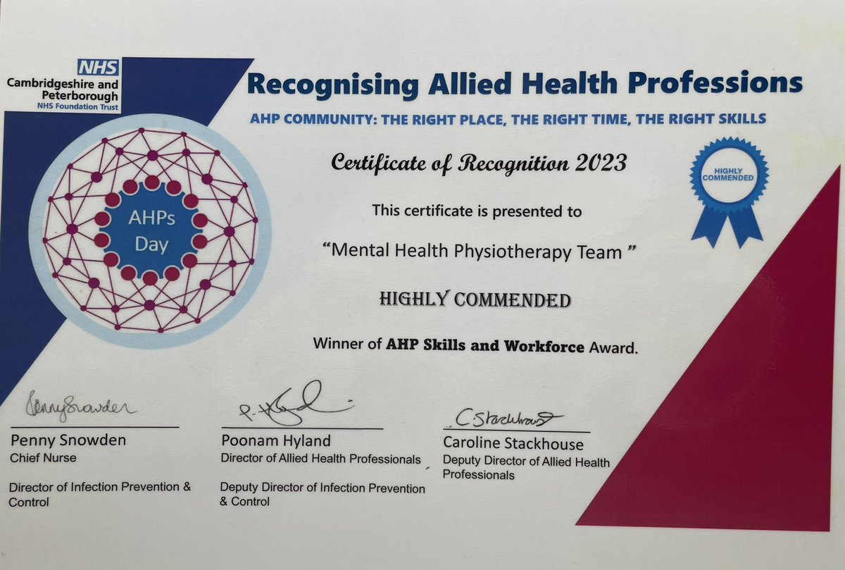 🥳🥳🥳🥳🥳🥳🥳🥳🥳🥳🥳🥳🥳 So proud of the team receiving recognition for how they strive to ensure that mental health is included at every opportunity in student & apprenticeship learning @imtiazAsarfaraz Thank you @Hyland_P80 @CarolineS_AHP for a great night of celebrations