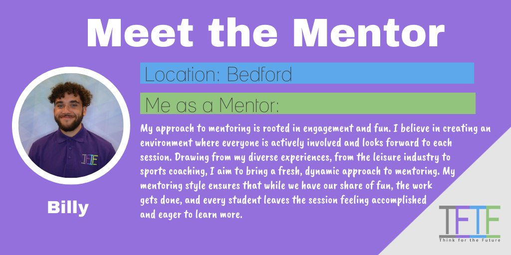 Think For The Future (@tftfuture) on Twitter photo 📢 Meet the Mentor 📢Billy is excited to be working with students at Abbeyfield School, Bishop Stopford School, Wollaston School and Malcolm Arnold Academy🟣
<a href="/AbbeyfieldSch/">Abbeyfield School</a> <a href="/BishopStopford1/">Bishop Stopford School</a> <a href="/wollastonschool/">wollaston_school</a> <a href="/MAA_DRET/">Malcolm Arnold Academy</a> 📢 Meet the Mentor 📢Billy is excited to be working with students at Abbeyfield School, Bishop Stopford School, Wollaston School and Malcolm Arnold Academy🟣
<a href="/AbbeyfieldSch/">Abbeyfield School</a> <a href="/BishopStopford1/">Bishop Stopford School</a> <a href="/wollastonschool/">wollaston_school</a> <a href="/MAA_DRET/">Malcolm Arnold Academy</a>