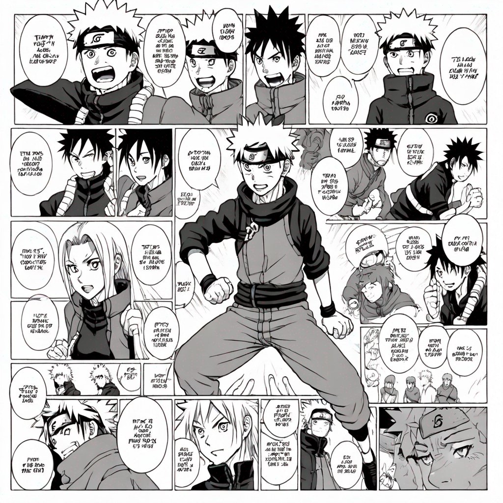imageappleo's tweet photo. AI trying to create manga 😂😅

#ai #naruto #aiart #midjourney https://t.co/AJSznyZqES