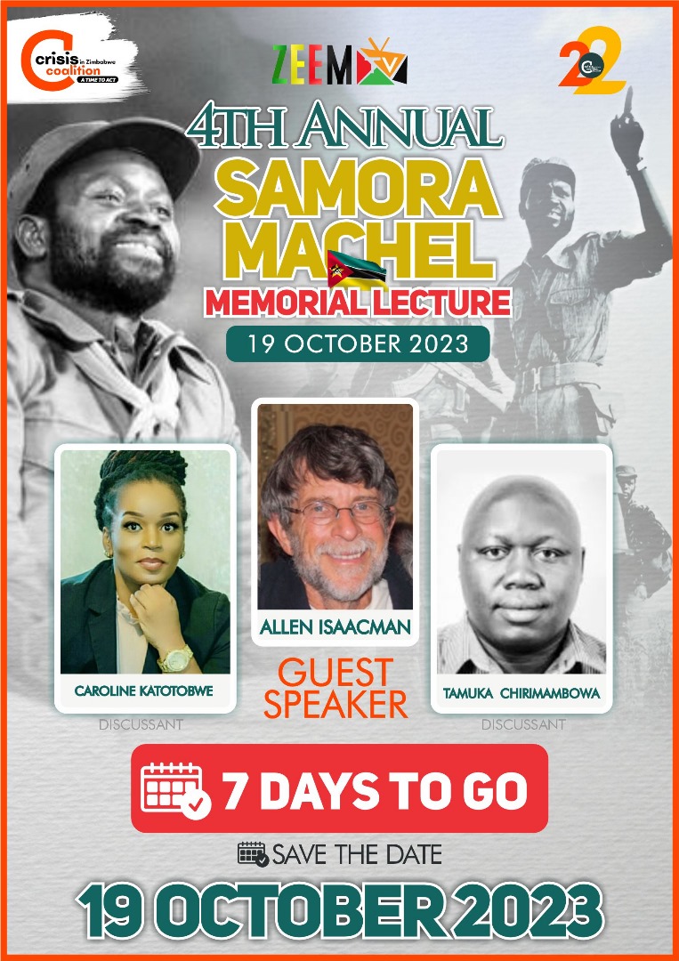 zicomoZW's tweet photo. Exactly a week to the #SamoraMachelMemorial Lecture https://t.co/dRvfeJbsxj