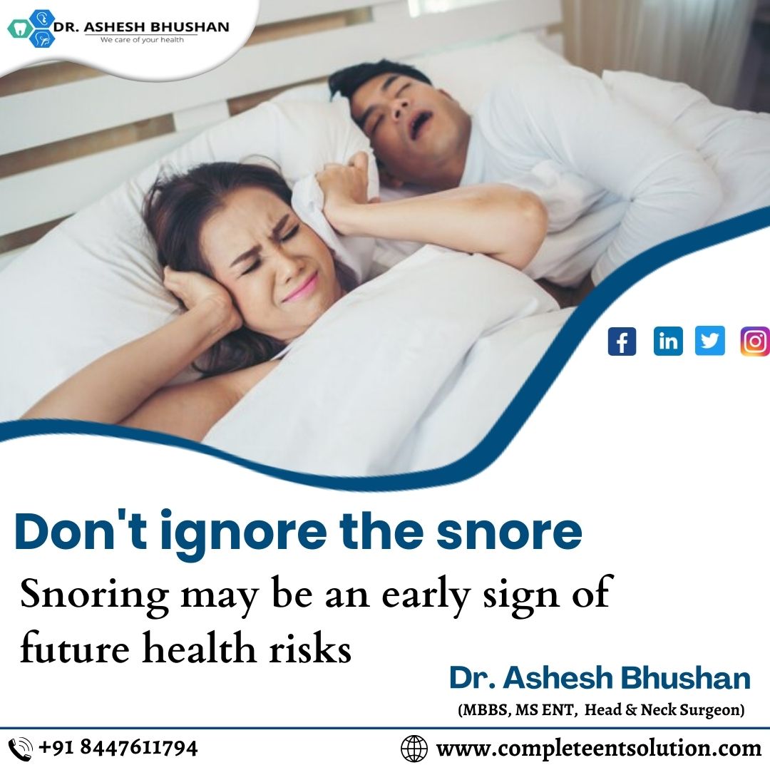 drasheshent's tweet photo. Don't ignore the snore Snoring may be an early sign of future health risks
****
Consult Dr. Ashesh Bhushan (ENT Doctor & Surgeon in Greater Noida)
-
Contact @ (+91) 8447611794
#Drasheshbhushan #ENT #helathytips #sorethroat #flu #cough #health #cold #immunesystem #earache https://t.co/aXqpr4Pc0U