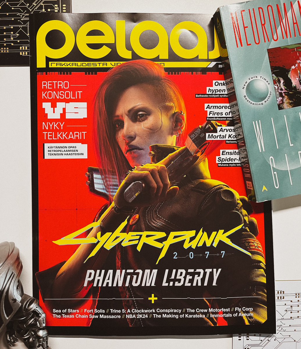 🤓🗞️Another month has passed and a new <a href="/pelaaja/">Pelaaja</a> issue has arrived!

#baldursgate3 playthrough is still ongoing, but I’d really love to dive into the world of #cyberpunk2077. 

The new DLC really seemed to transform it into a game everyone should play. #pelaajalehti
