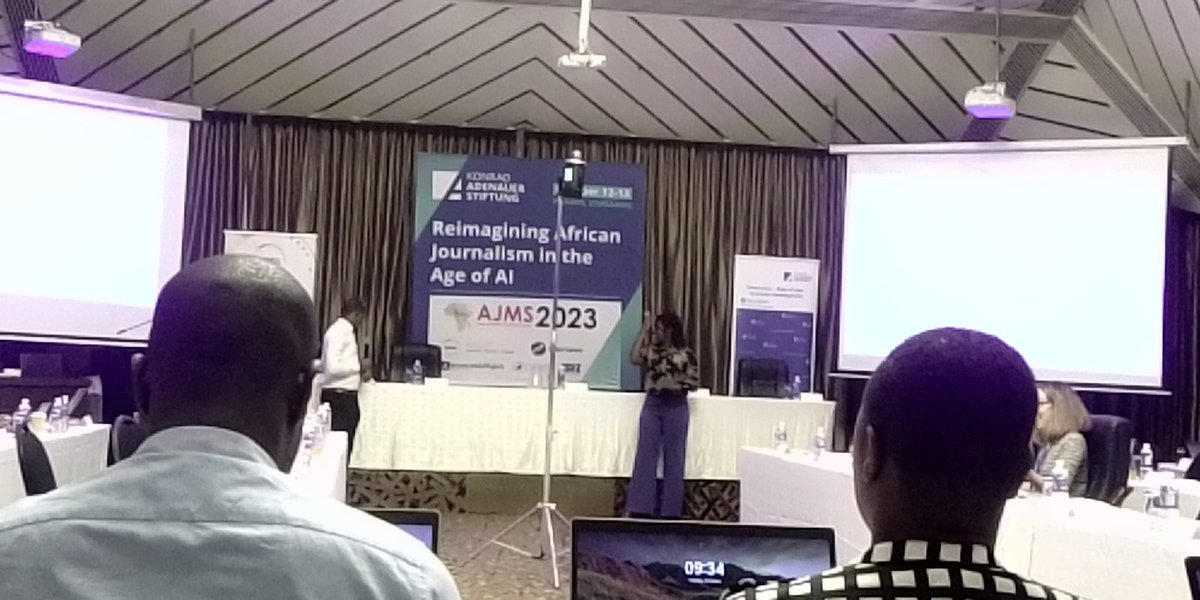 Interrogating the impact of Artificial  Intelligence,  AI in journalism in Africa at The African Journalism and Media Summit in Harare, Zimbabwe, #AJMS2023