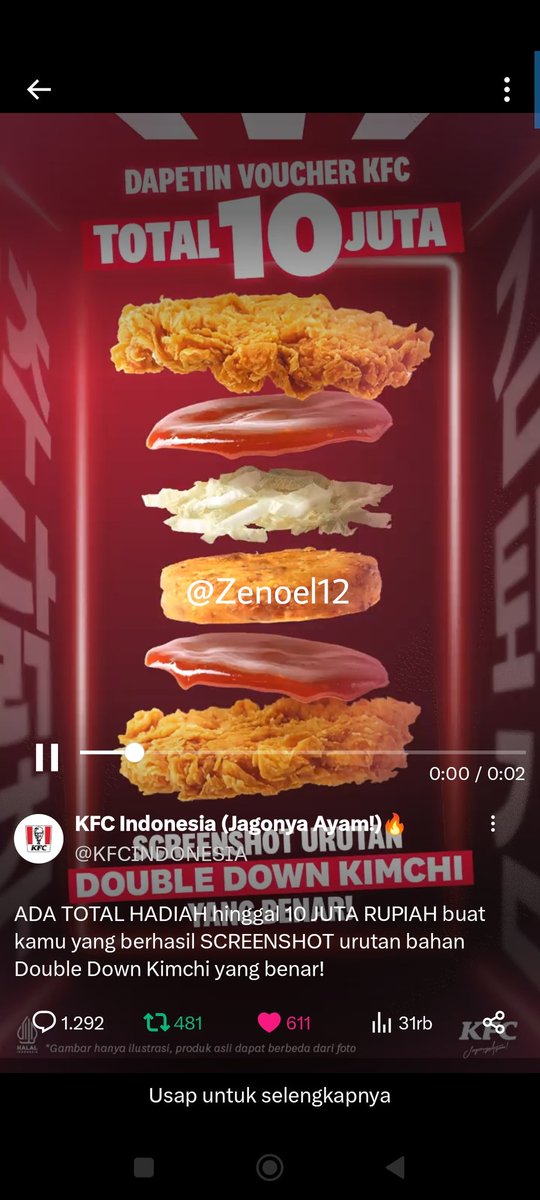 @KFCINDONESIA @KFCINDONESIA selalu bikin nagih 😍
#KFCIndonesia #SeleraOriginal