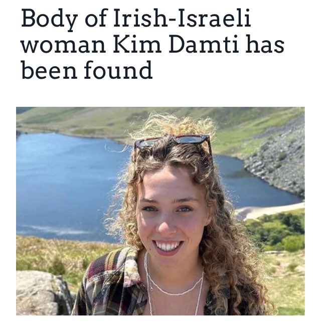 Tragic. The victim blaming of Kim Damti on many Irish social media accounts over the past few days has been sickening. This Irish person hopes her murderers are met with retributive justice.