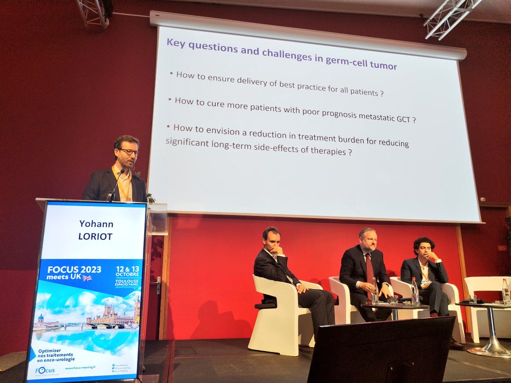 Opening session <a href="/FocusMeeting/">@FOCUS_meeting</a> #Focus23

🇬🇧🇫🇷 De-escalation in the field of GU cancers.

✅ Trials and biomarkers needed for PCa 👌 <a href="/AttardLab/">AttardLab</a>
✅ The treatment must not be worse than the disease 🙏 <a href="/FAudenet/">François Audenet</a>
✅ <a href="/y_loriot/">Yohann Loriot</a> key questions in germ cells tumors, great overview 🤝