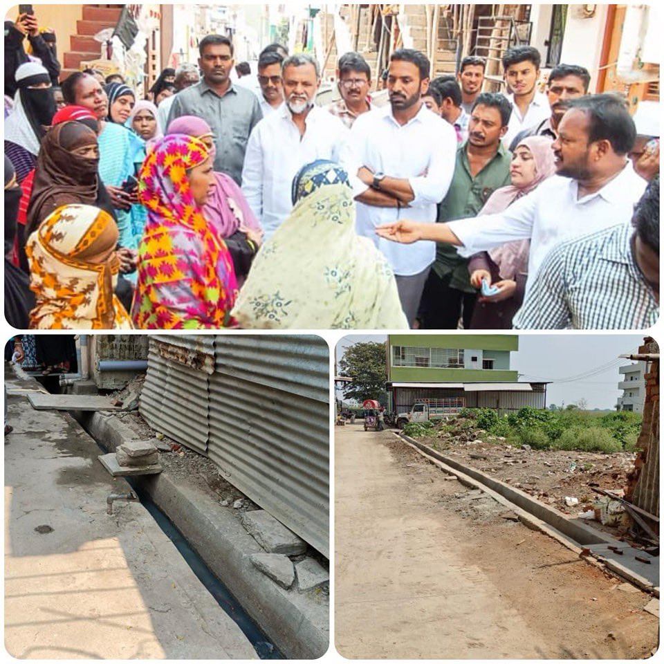 Inauguration of new drainage lines in Ward 7 of Nandyal Municipality! We've listened to your concerns during GGMP ( gadapa gadapaki Mana prabuthvam ) and acted upon them. Together, we're ensuring a cleaner and better future for our community. 🌧️👷‍♂️ 
#gadapagadapakumanaprabuthvam…