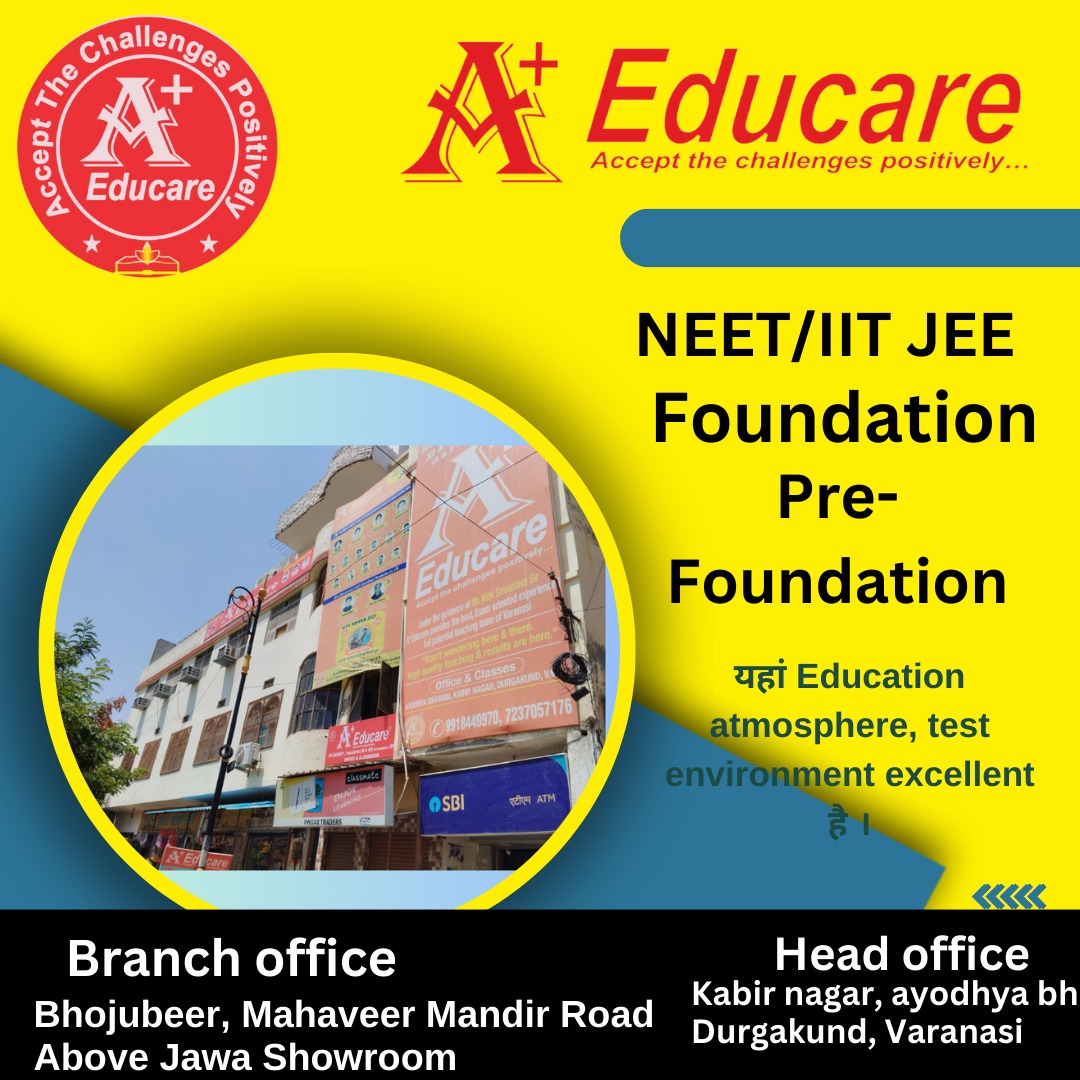 APlusEducare's tweet photo. Get the best result oriented and best mentored coaching institute for IIT -  NEET / FOUNDATION व PRE - FOUNDATION IIT - JEE / NEET / FOUNDATION व PRE - FOUNDATION की तैयारी के लिए आज ही वाराणसी के बेस्ट रिजल्ट इंस्टिट्यूट में एडमिशन कराएं आज कॉलकरें :9140733746 https://t.co/kkInpbe0zw
