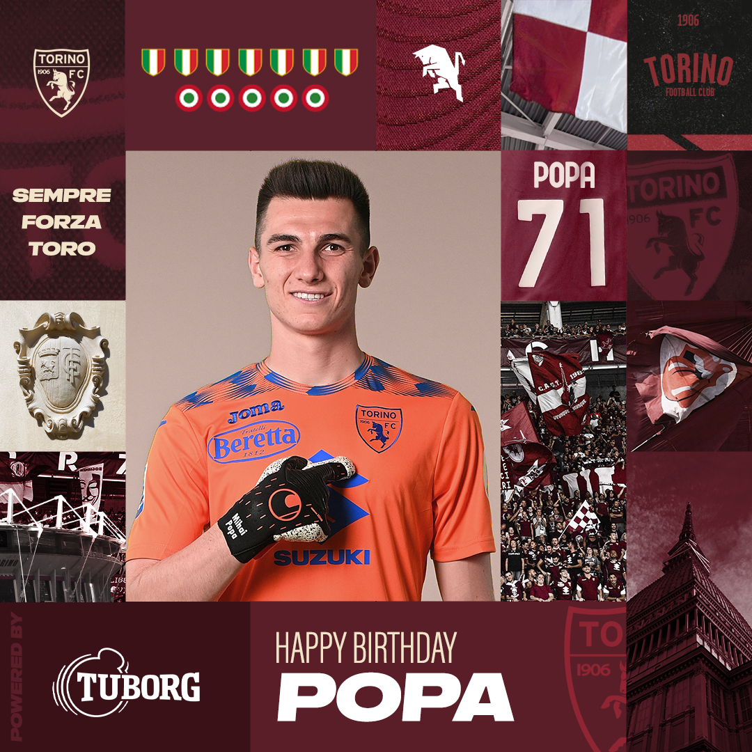 TorinoFC_1906's tweet photo. 23 anni per Mihai Popa🎂

Buon compleanno! 🥰

#SFT https://t.co/tYrSKDaL5u